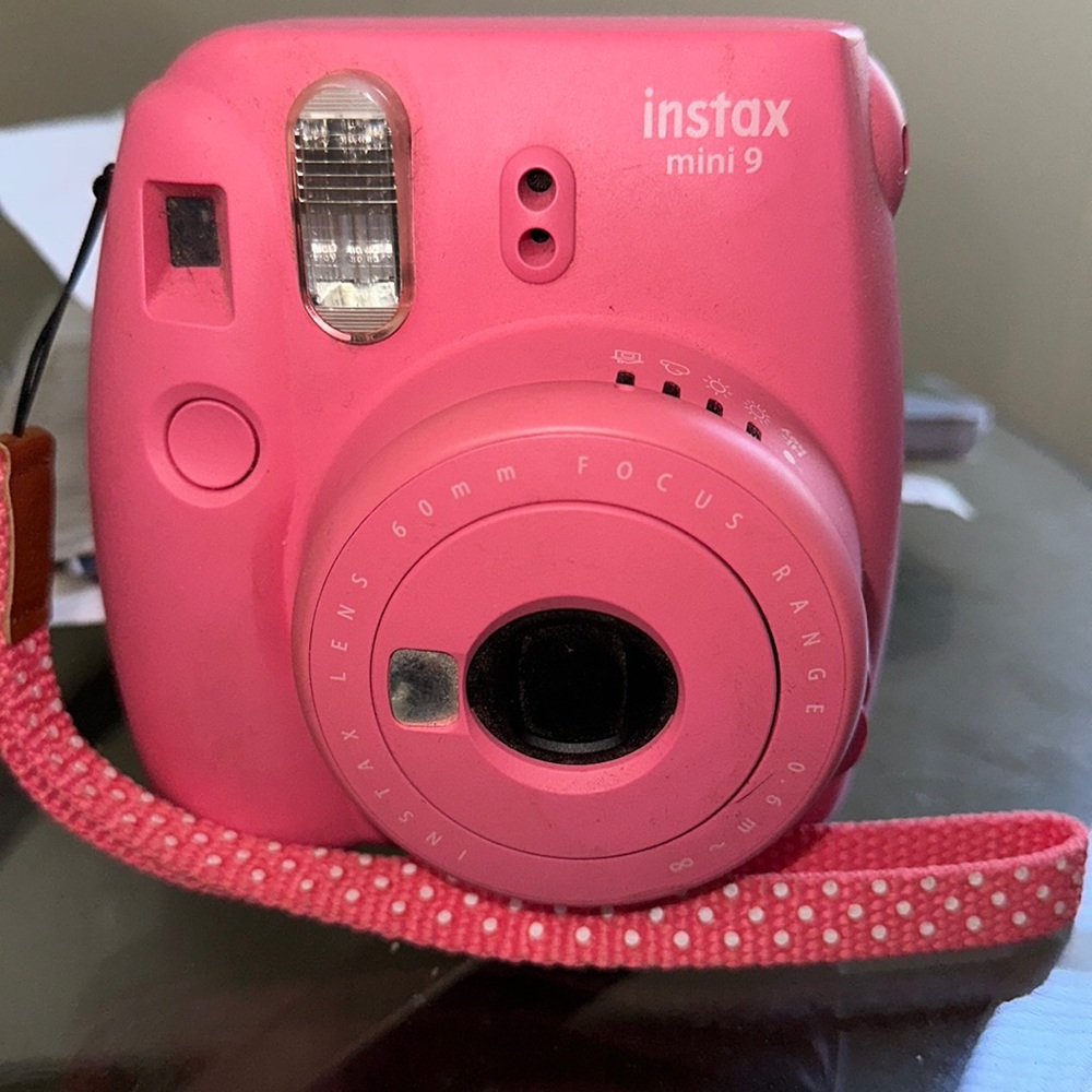 Instax mini 9 like new only used a couple times no film provided with camera!!